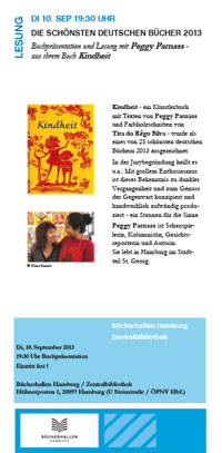Flyer Die schönsten deutschen Bücher, September 2013